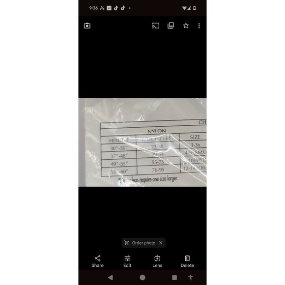 Vintage Illinois Theatrical Dance Tights Childs Footed Light Toast Size Large - Picture 5 of 8